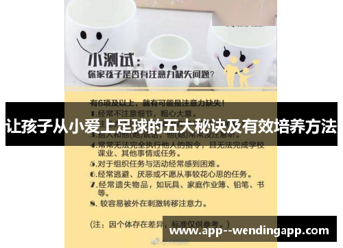 让孩子从小爱上足球的五大秘诀及有效培养方法